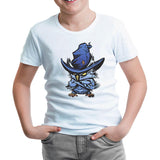 An Angry Owl with a Hat Beyaz Çocuk Tshirt