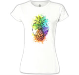 Ananas Beyaz Kadın Tshirt