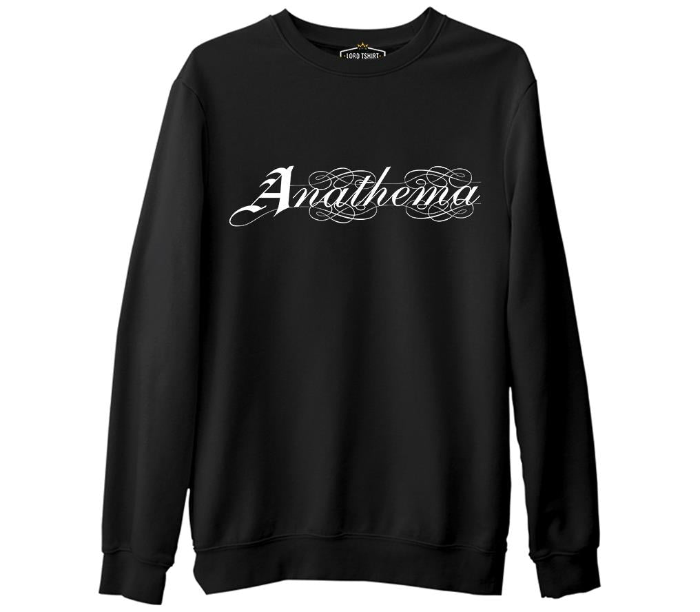 Anathema - Logo  Siyah Erkek Kalın Sweatshirt