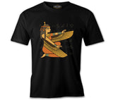Ancient Egypt Goddess Isis and Wall Paintings Black Men's Tshirt 
