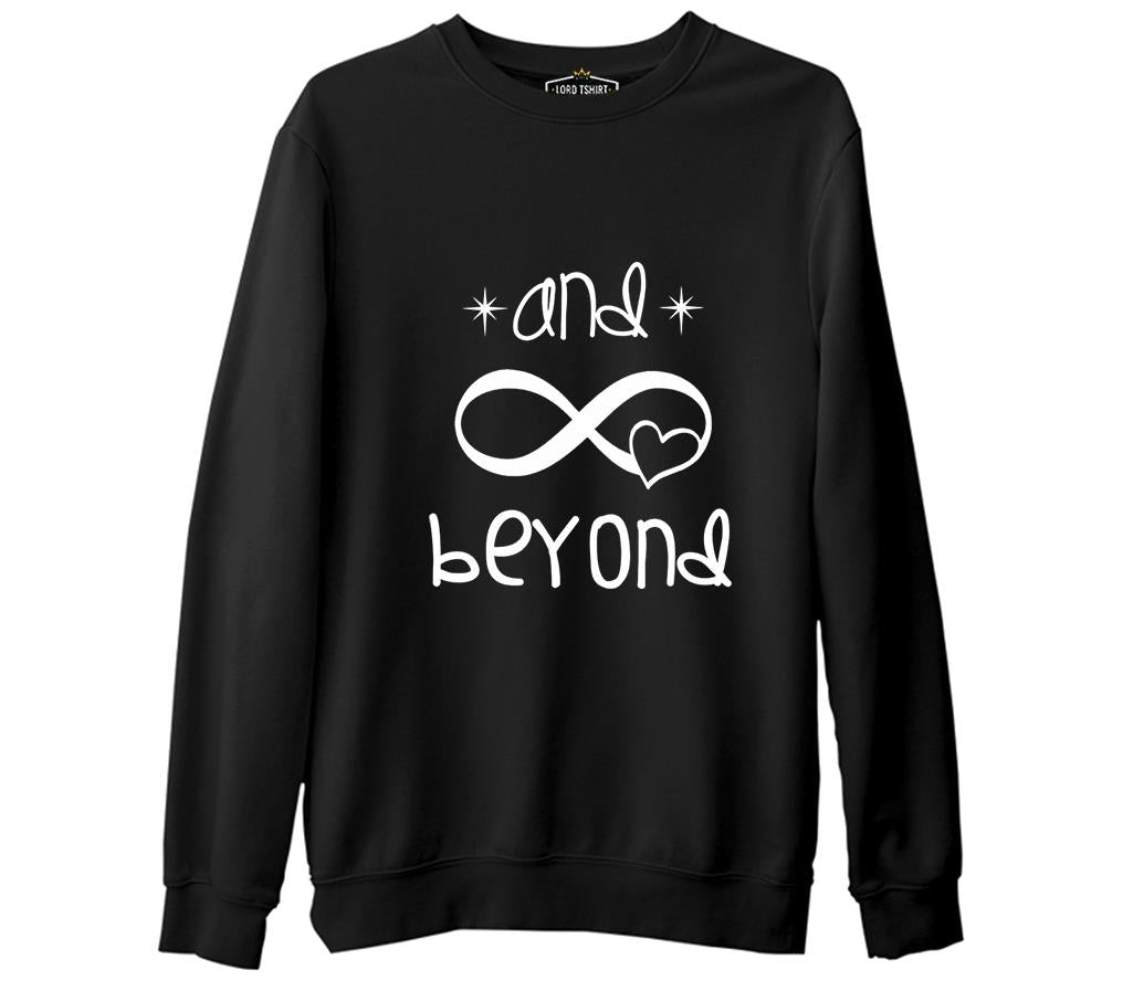 And Beyond Siyah Erkek Kalın Sweatshirt