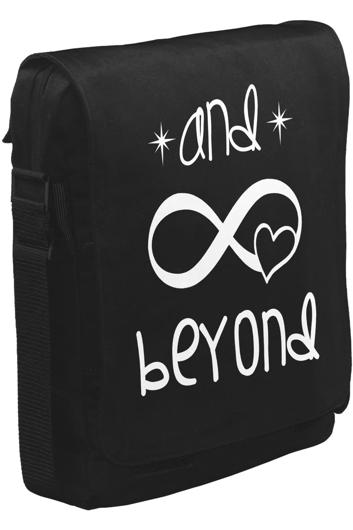 And Beyond Unisex Black Messenger Bag 