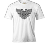 Angry Owl Tattoo Beyaz Erkek Tshirt
