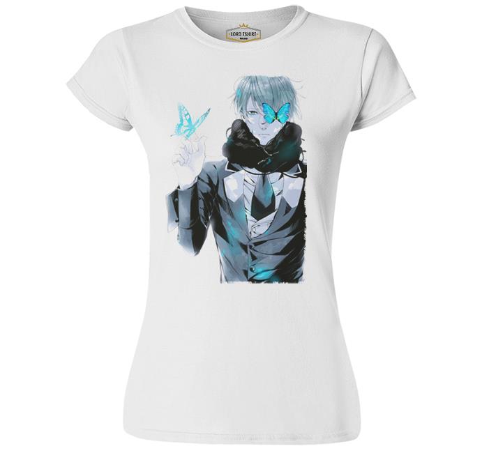 Anime Character Beyaz Kadın Tshirt