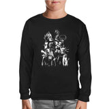 Anime Heros Black Kids Sweatshirt