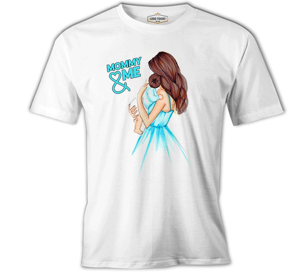 Annem ve Ben Erkek Anneler Günü Beyaz Unisex Tshirt