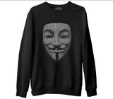 Anonymous Siyah Erkek Kalın Sweatshirt