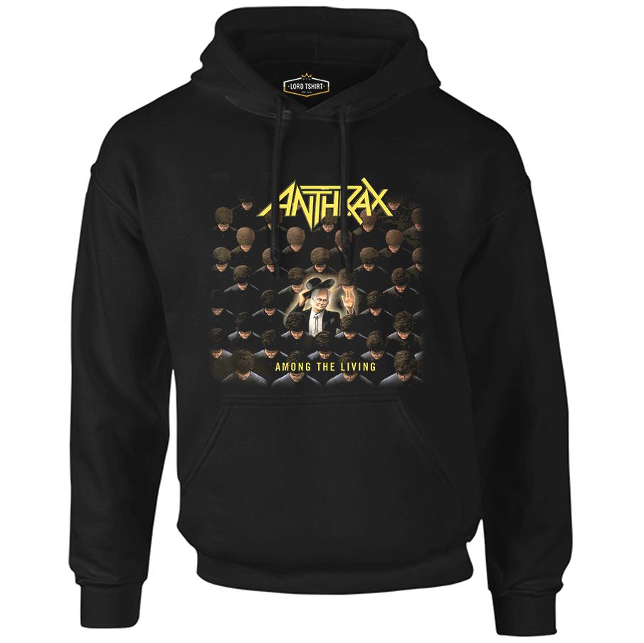 Anthrax - Among the Living Black Men's Zipperless Hoodie