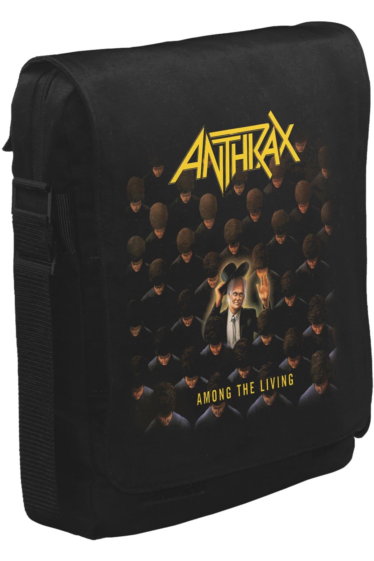 Anthrax - Among the Living Unisex Siyah Postacı Çanta
