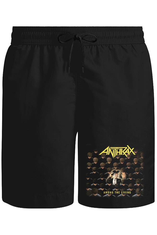 Anthrax - Among the Living Unisex Siyah Şort