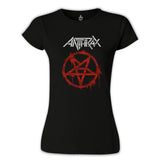 Anthrax - Logo Siyah Kadın Tshirt