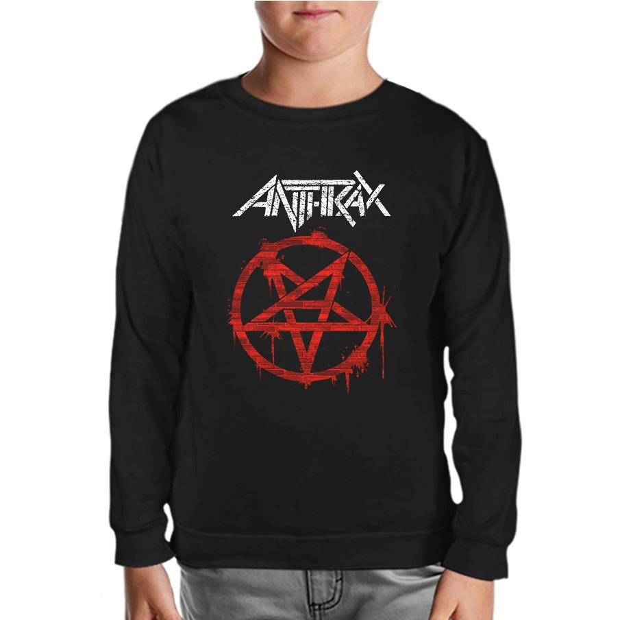 Anthrax - Logo Black Kids Sweatshirt