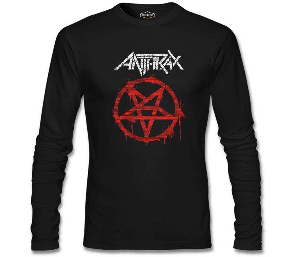 Anthrax - Logo Siyah Erkek Sweatshirt