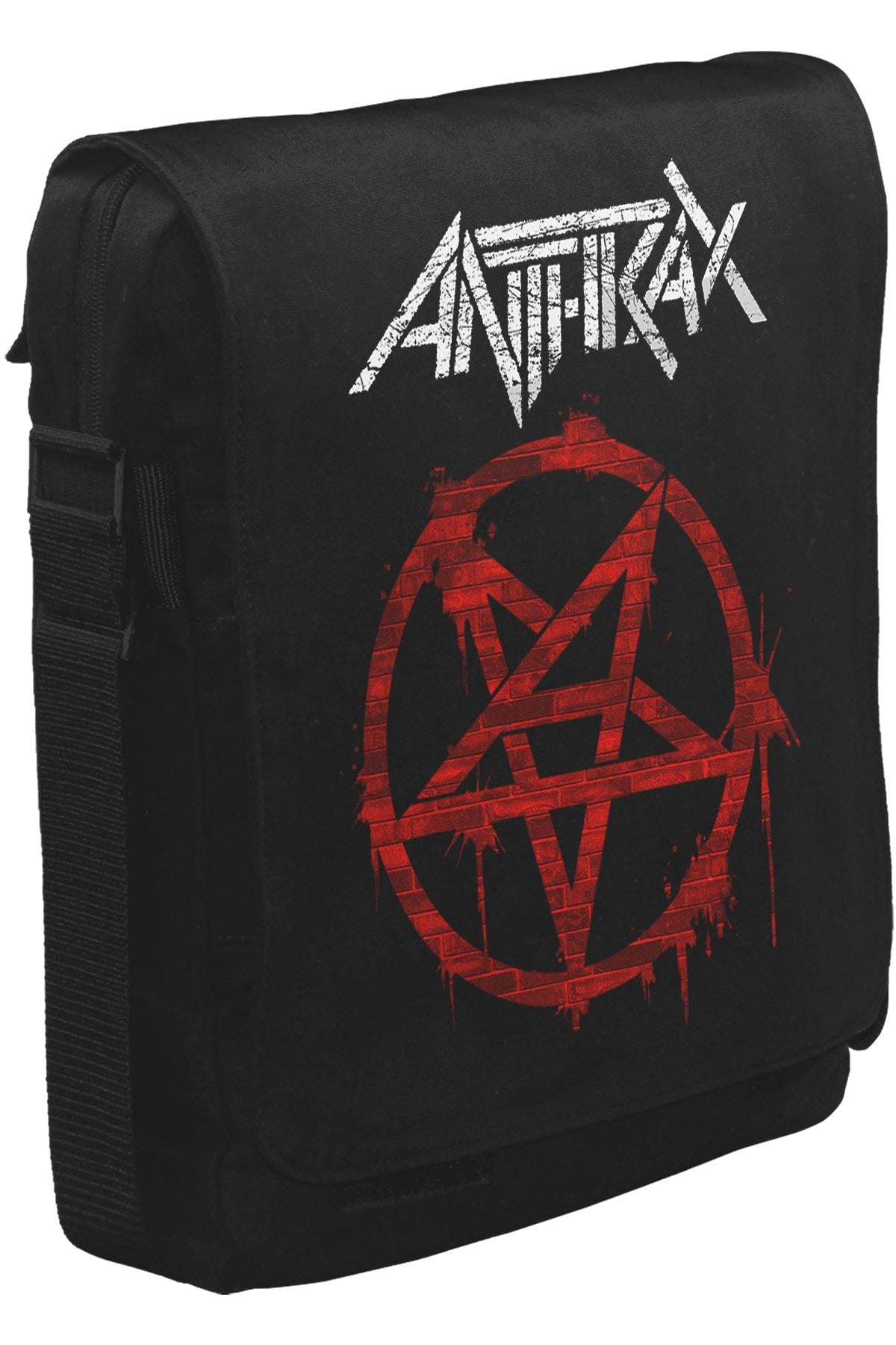 Anthrax - Logo Unisex Siyah Postacı Çanta