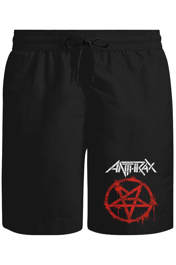 Anthrax - Logo Unisex Siyah Şort