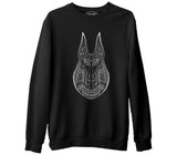 Anubis Siyah Erkek Kalın Sweatshirt