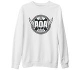 AOA - Good Luck Beyaz Kalın Sweatshirt