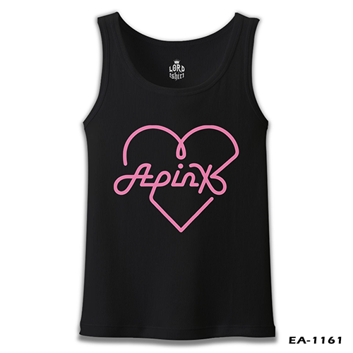 Apink - Logo Heart Black Men's Athlete