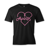 Apink - Logo Heart Black Men's Tshirt