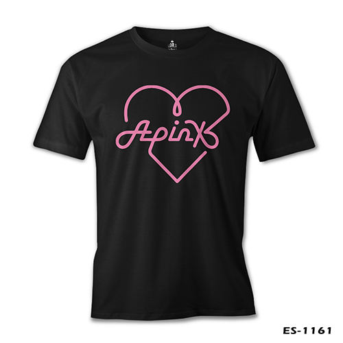 Apink - Logo Heart Black Men's Tshirt