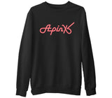 Apink - Logo Black Men's Thick Sweatshirt