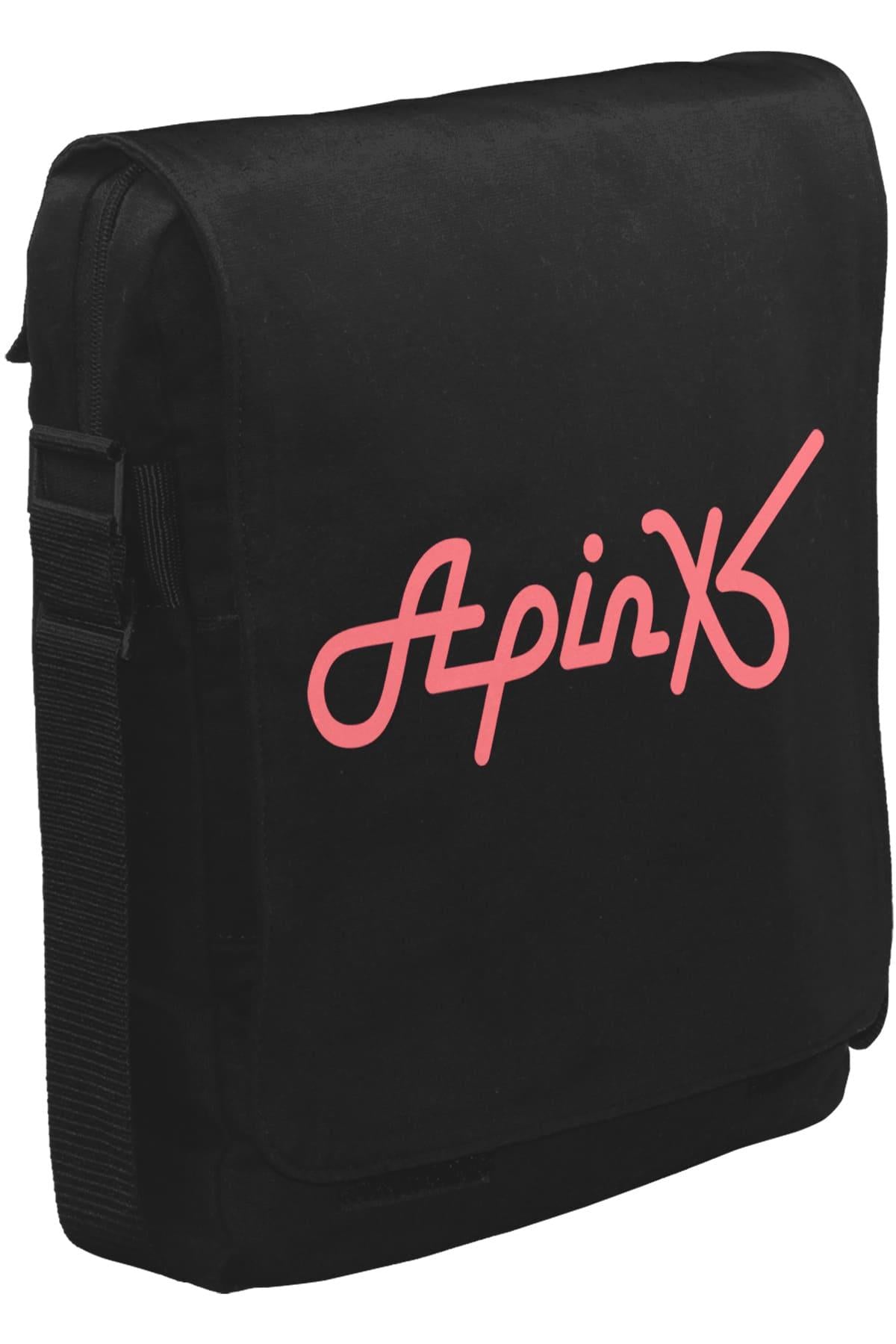 Apink - Logo Unisex Siyah Postacı Çanta