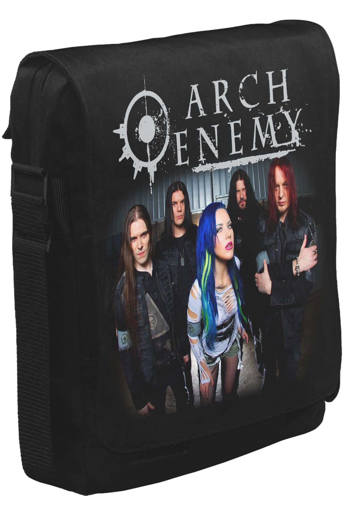 Arch Enemy - Group Unisex Siyah Postacı Çanta