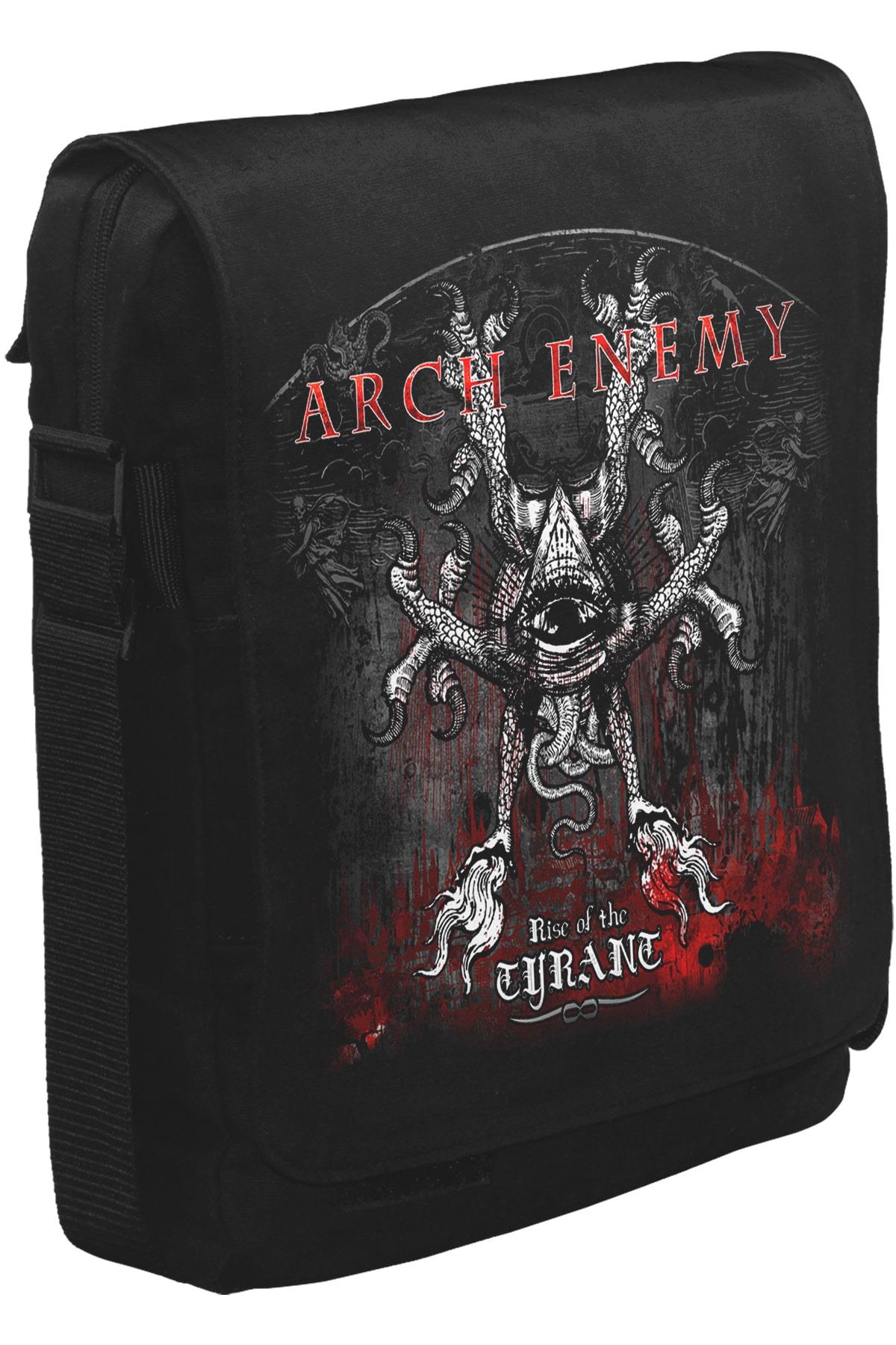 Arch Enemy - Rise of Tyrant Unisex Siyah Postacı Çanta