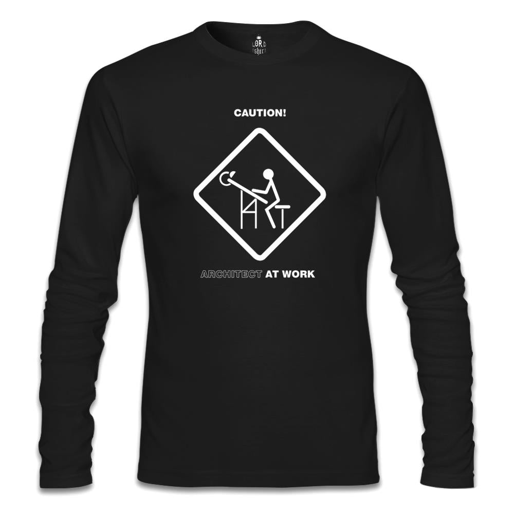 Architect at Work Siyah Erkek Sweatshirt