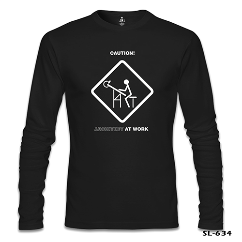 Architect at Work Siyah Erkek Sweatshirt