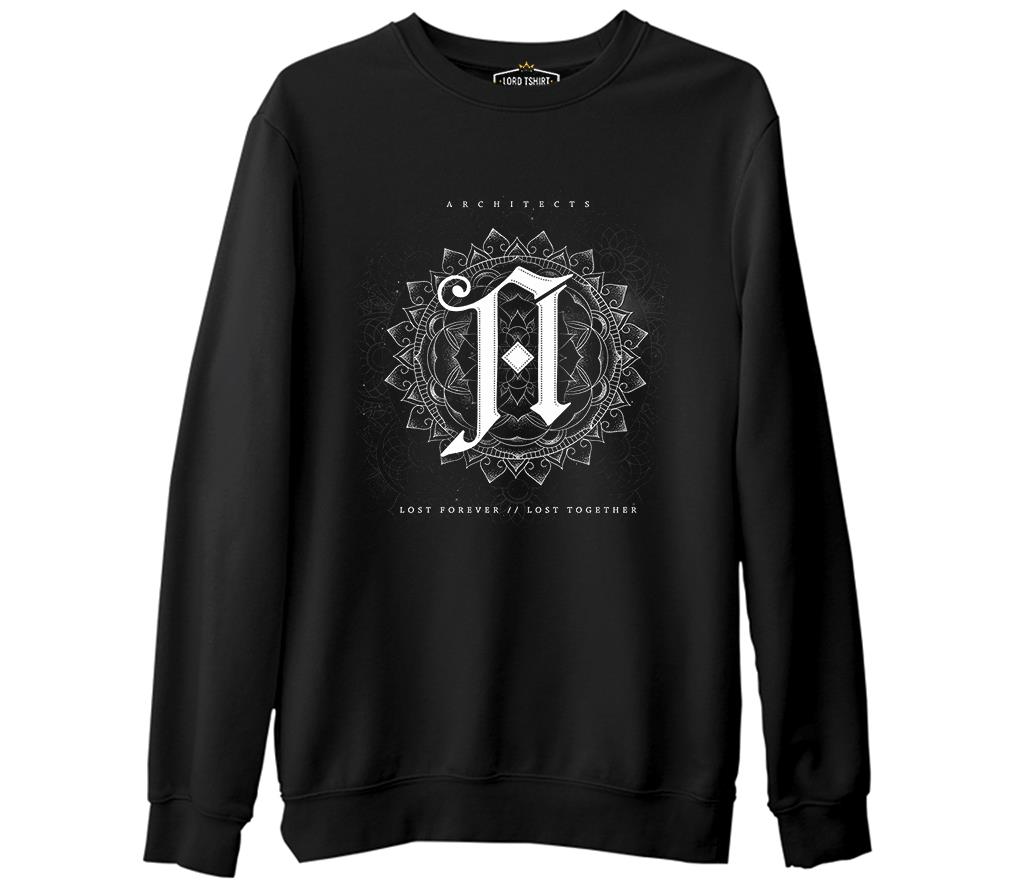Architects - Lost Forever Lost Together  Siyah Erkek Kalın Sweatshirt
