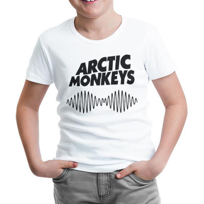 Arctic Monkeys 2 White Kids Tshirt