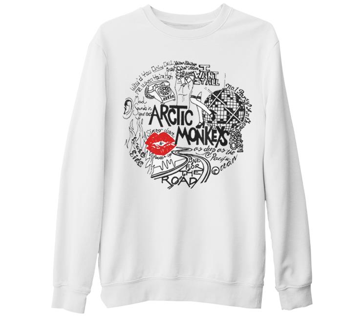 Arctic Monkeys - Songs White Thick Sweatshirt