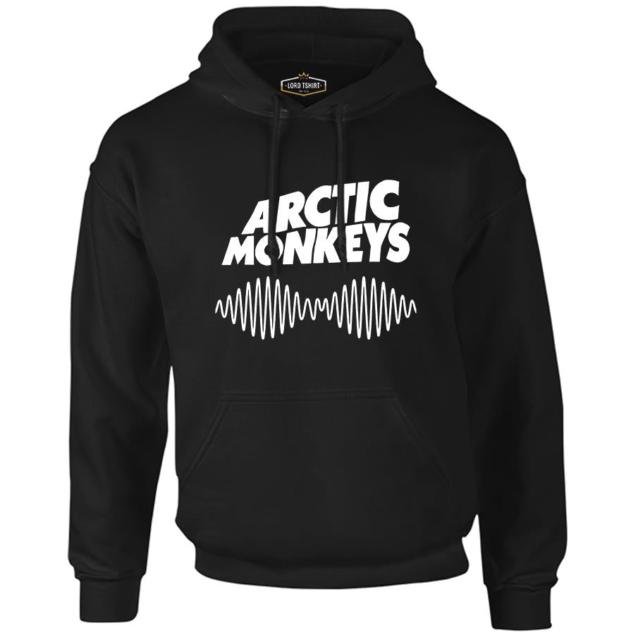 Arctic Monkeys - White Siyah Erkek Fermuarsız Kapşonlu