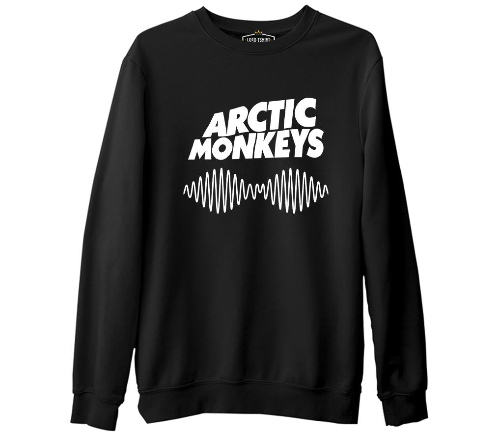 Arctic Monkeys - White  Siyah Erkek Kalın Sweatshirt
