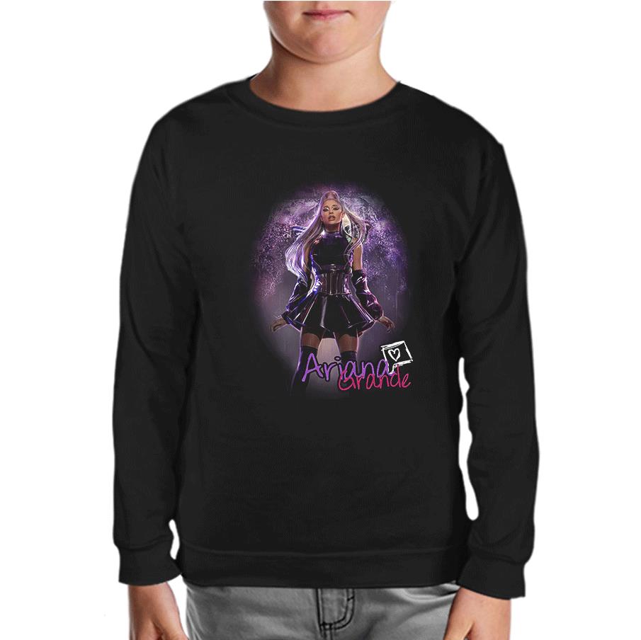 Ariana Grande Black Kids Sweatshirt