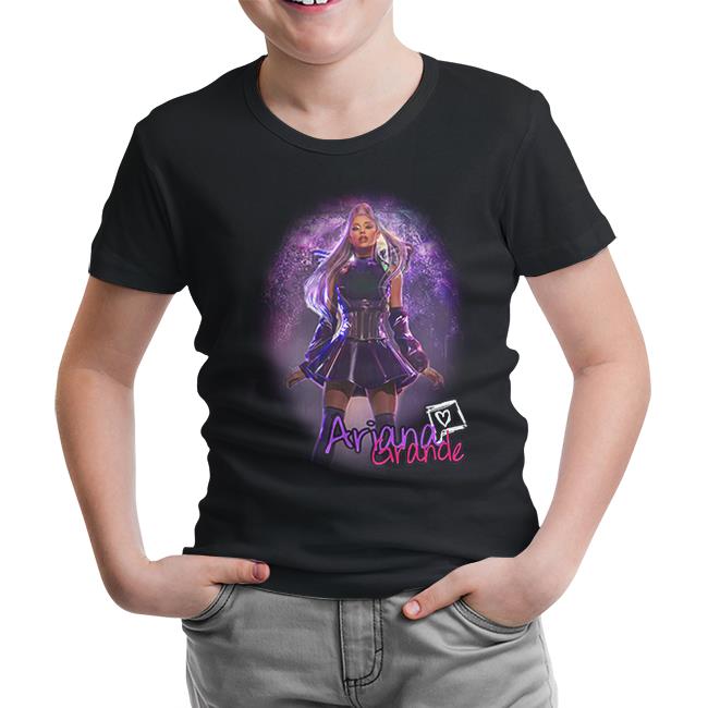 Ariana Grande Black Kids Tshirt