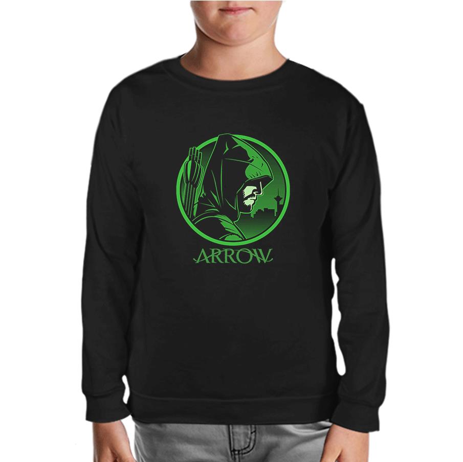 Arrow III Black Kids Sweatshirt