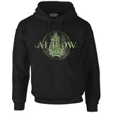 Arrow - Logo Siyah Erkek Fermuarsız Kapşonlu
