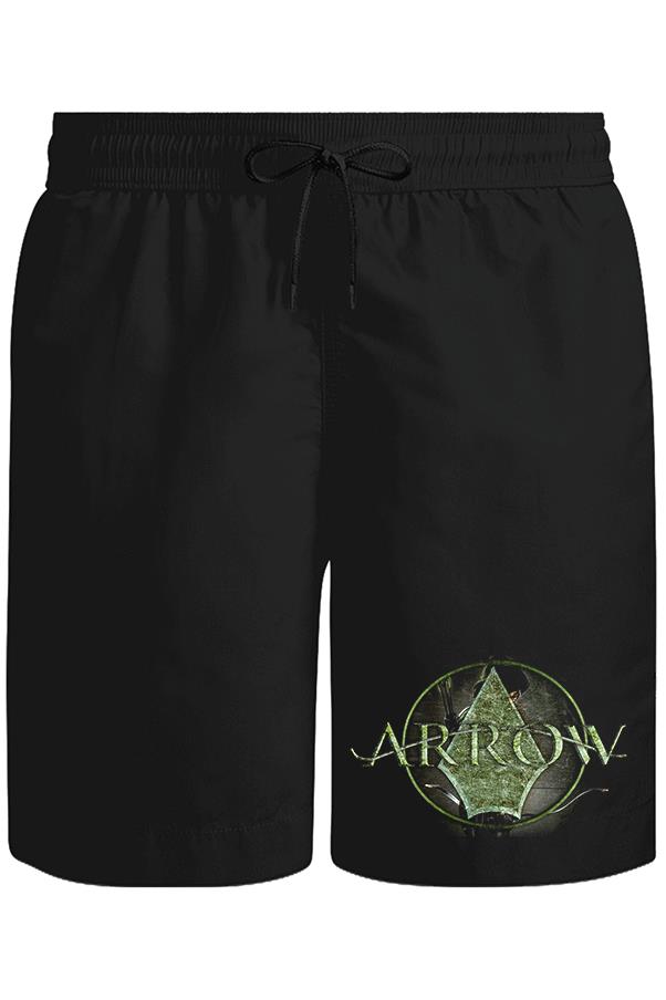 Arrow - Logo Unisex Siyah Şort