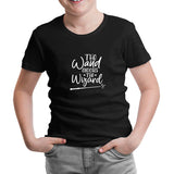 The Wand Chooses the Wizard Black Kids Tshirt 