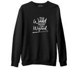 The Wand Chooses the Wizard Black Men's Thick Sweatshirt 