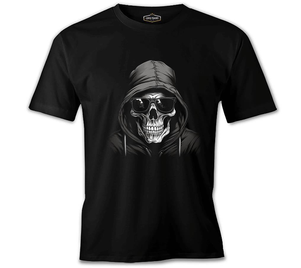 Rebel Spirit - Cool Skull Printed Black Men's Tshirt 