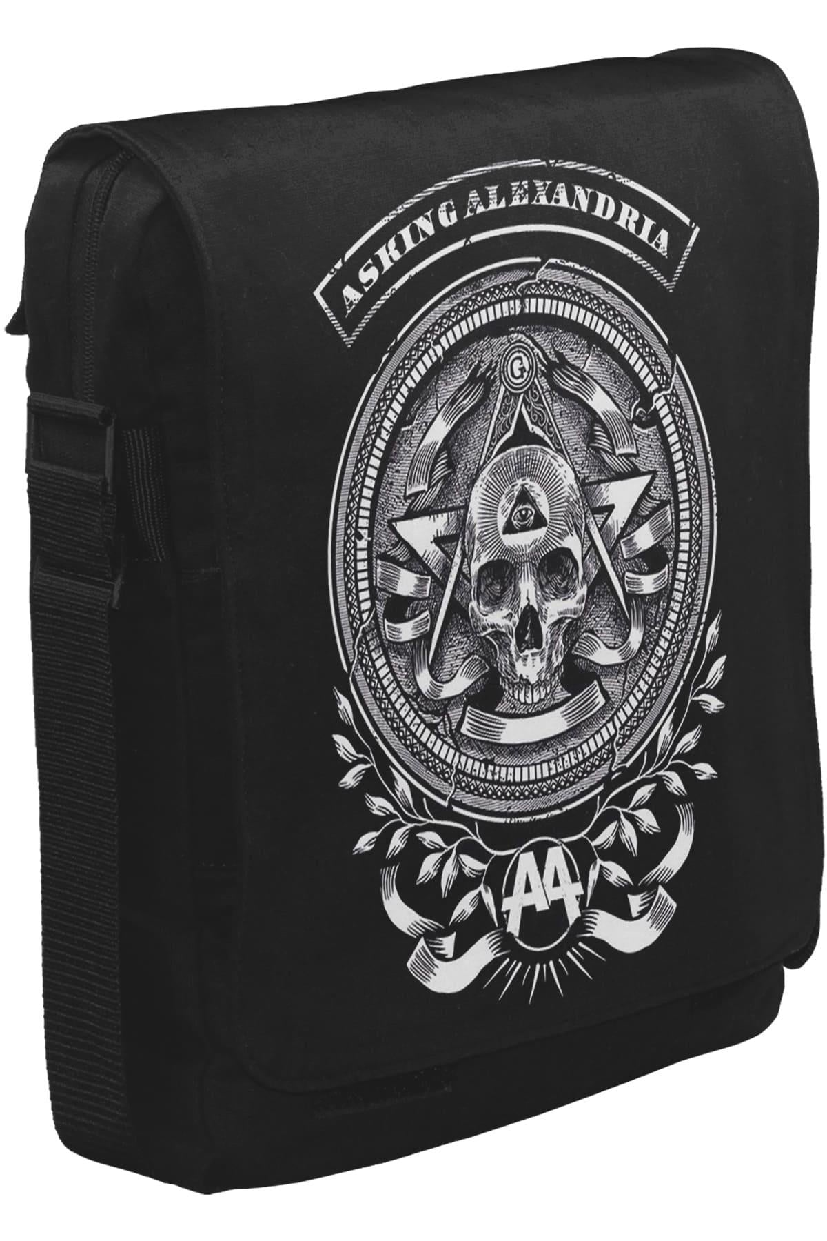 Asking Alexandria - AA Unisex Siyah Postacı Çanta