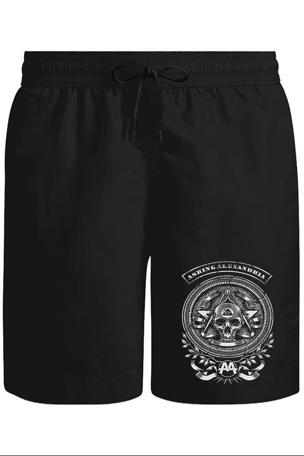 Asking Alexandria - AA Unisex Siyah Şort