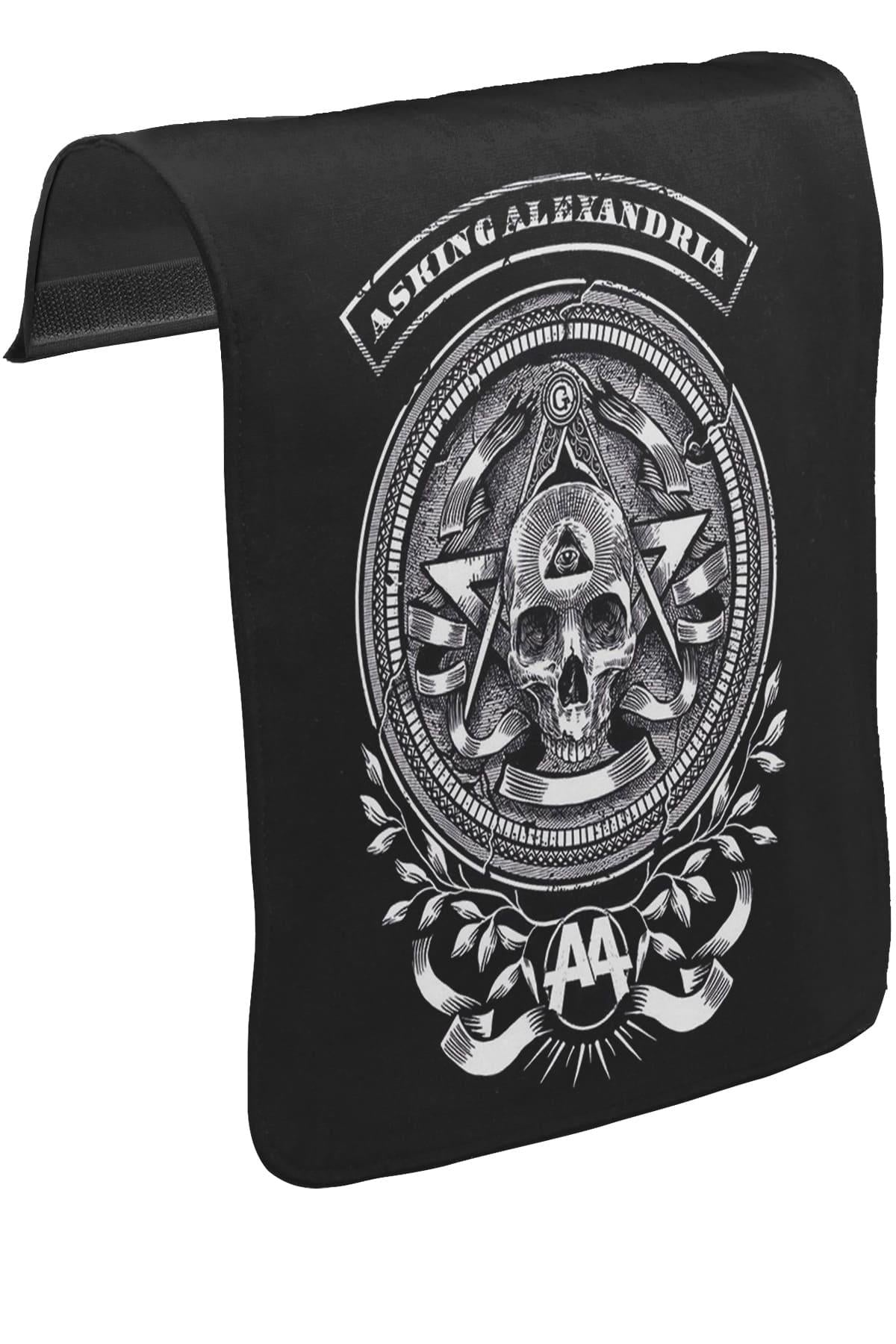 Asking Alexandria - AA Unisex Siyah Tak-Çıkar Postacı Çanta Kapağı CK-1136