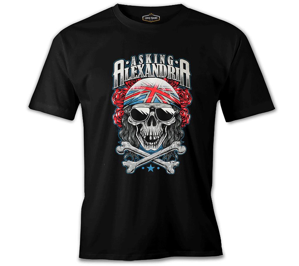 Asking Alexandria - Skull Siyah Erkek Tshirt