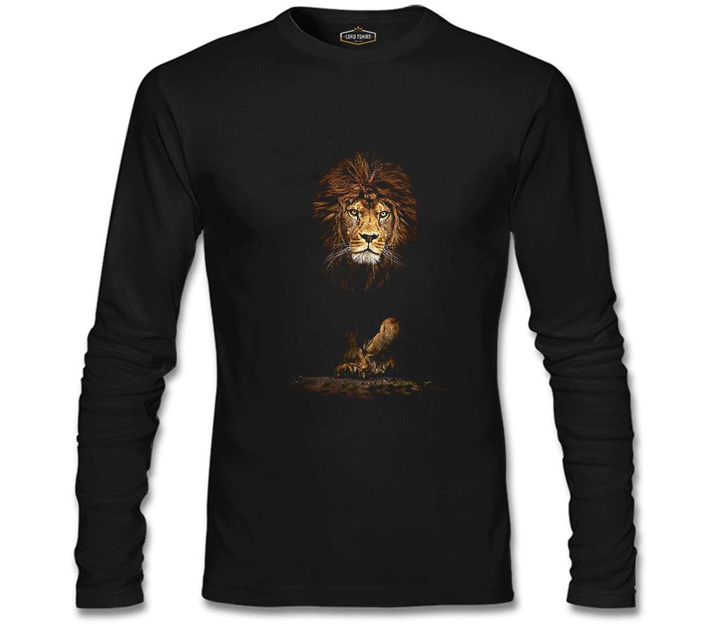 Aslan 1 Siyah Erkek Sweatshirt