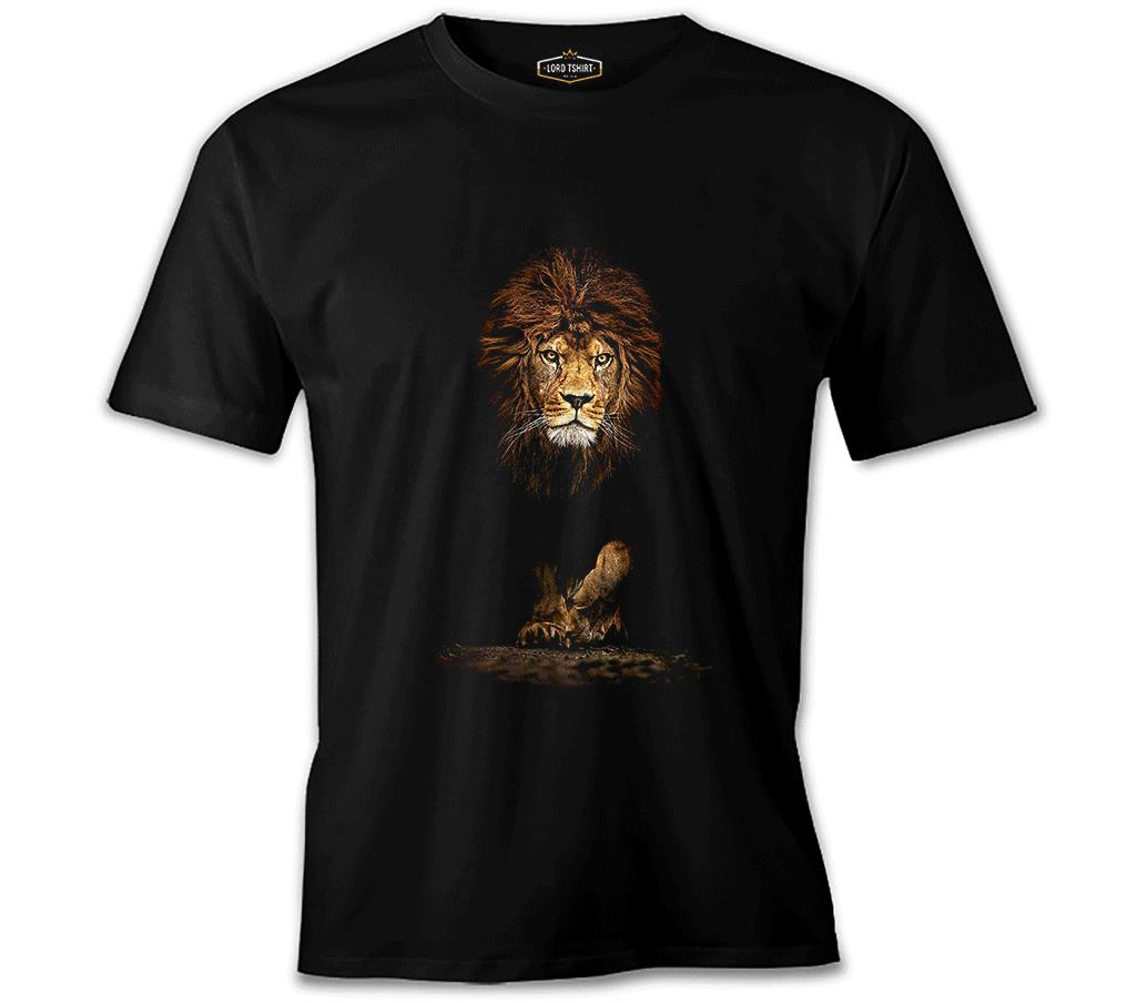 Aslan 1 Siyah Erkek Tshirt