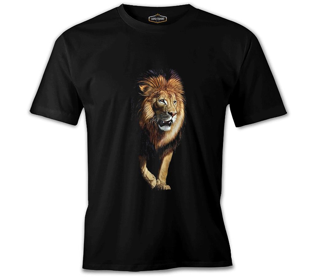 Aslan 2  Siyah Erkek Tshirt